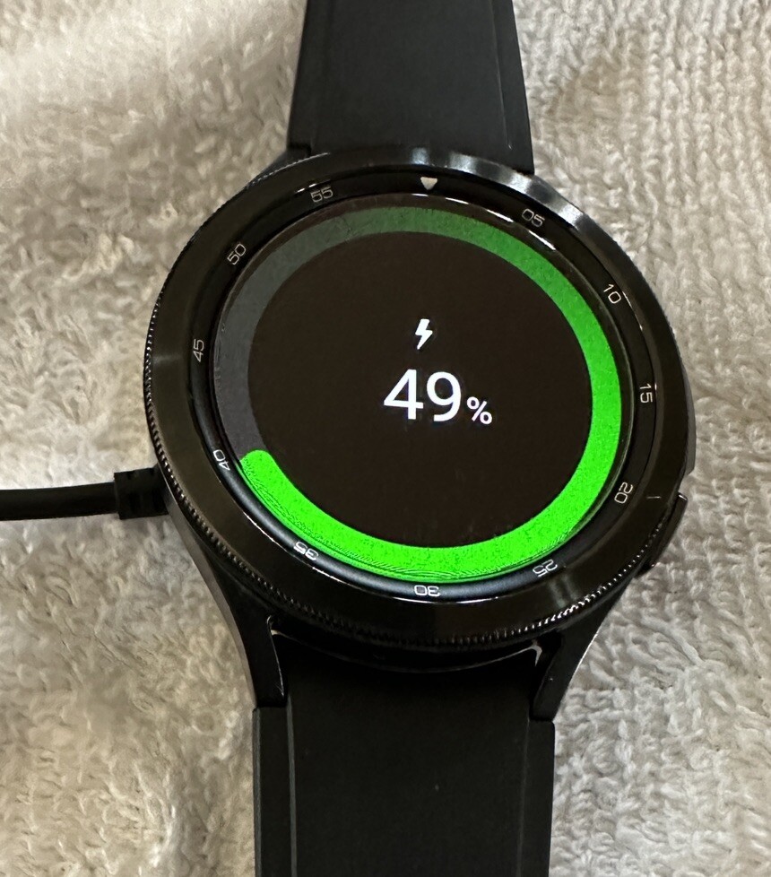 Samsung Galaxy Watch 4 Sport Band Black 46mm Stainless Steel Case LTE R895U