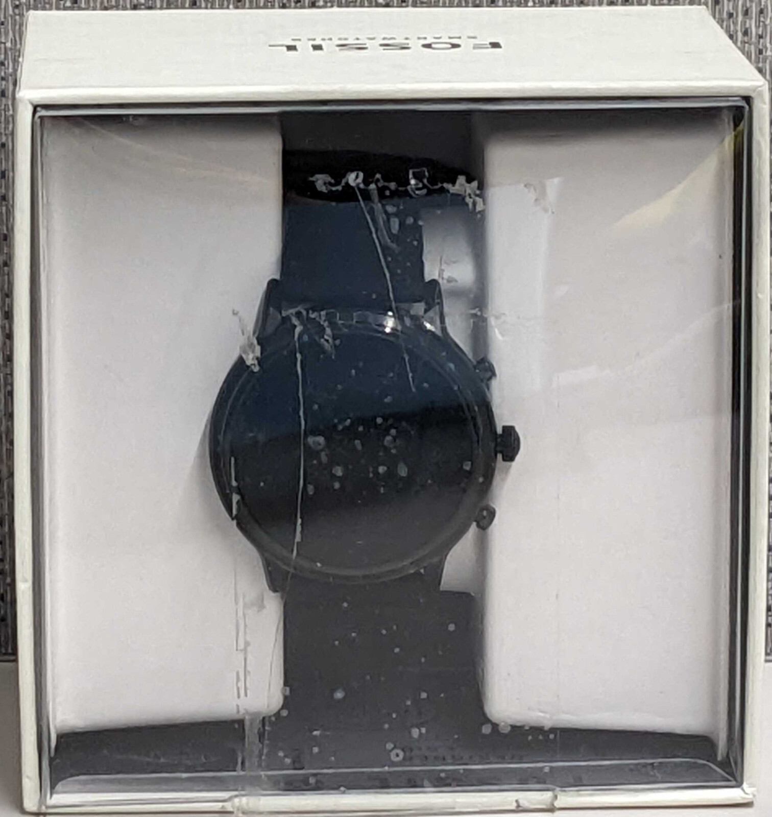 Fossil – Gen 5 Smartwatch 44mm Stainless Steel with Black Silicone Band – Black