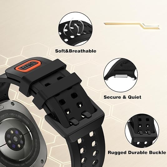 Case For Samsung Galaxy Watch Ultra 2 2026 Waterproof Silicone Sport Band