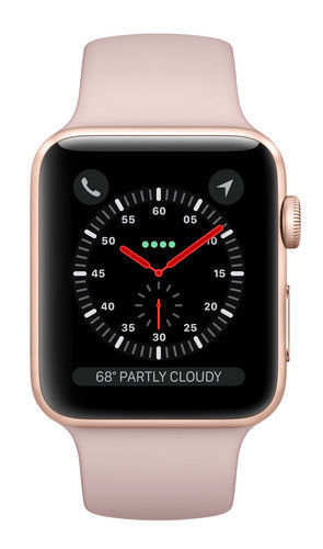 Apple Watch Series 3 38mm Gold Aluminium Case with Pink Sand Sport Band (GPS) –