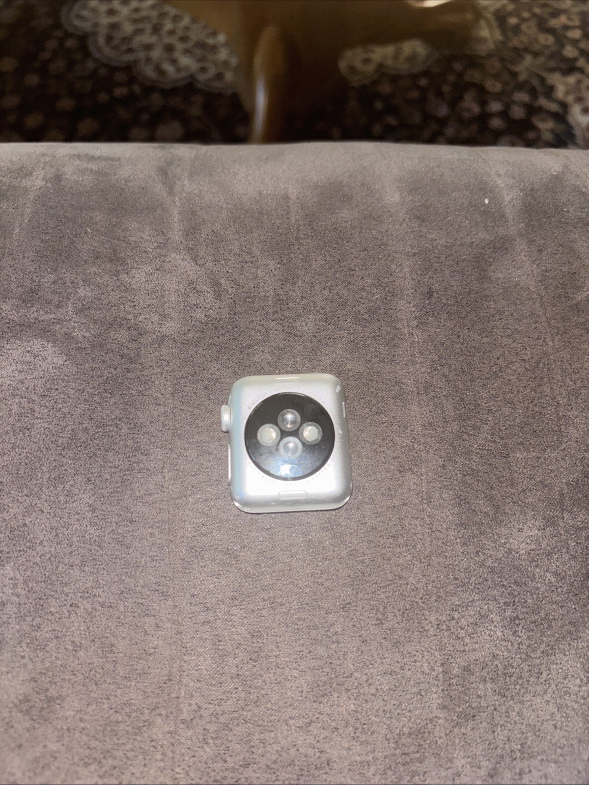 Apple Watch Series 3; 38mm, Aluminum Case. Works, crack in screen.