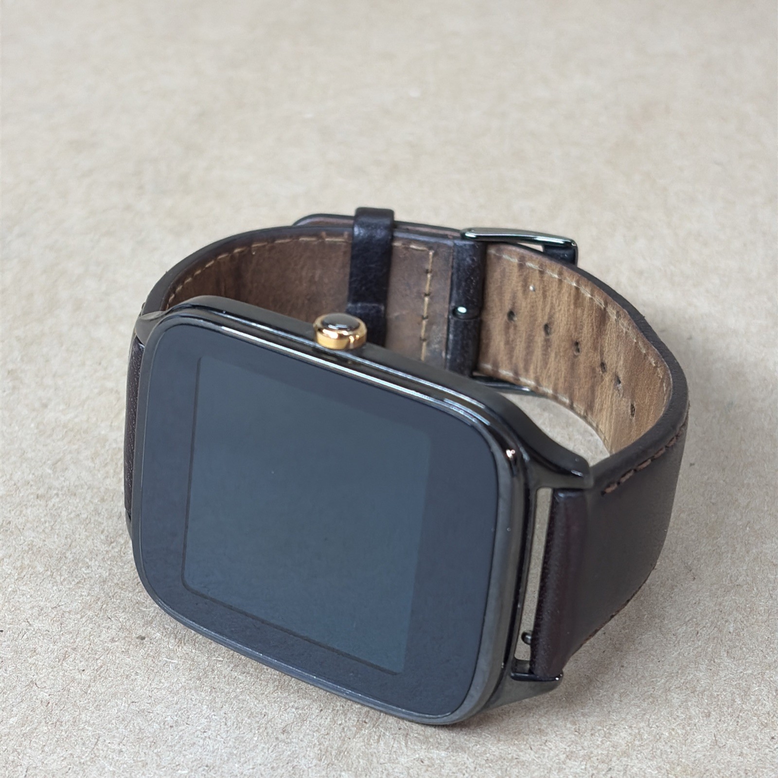 Asus ZenWatch 2 WI501Q Smartwatch Untested with Leather Band