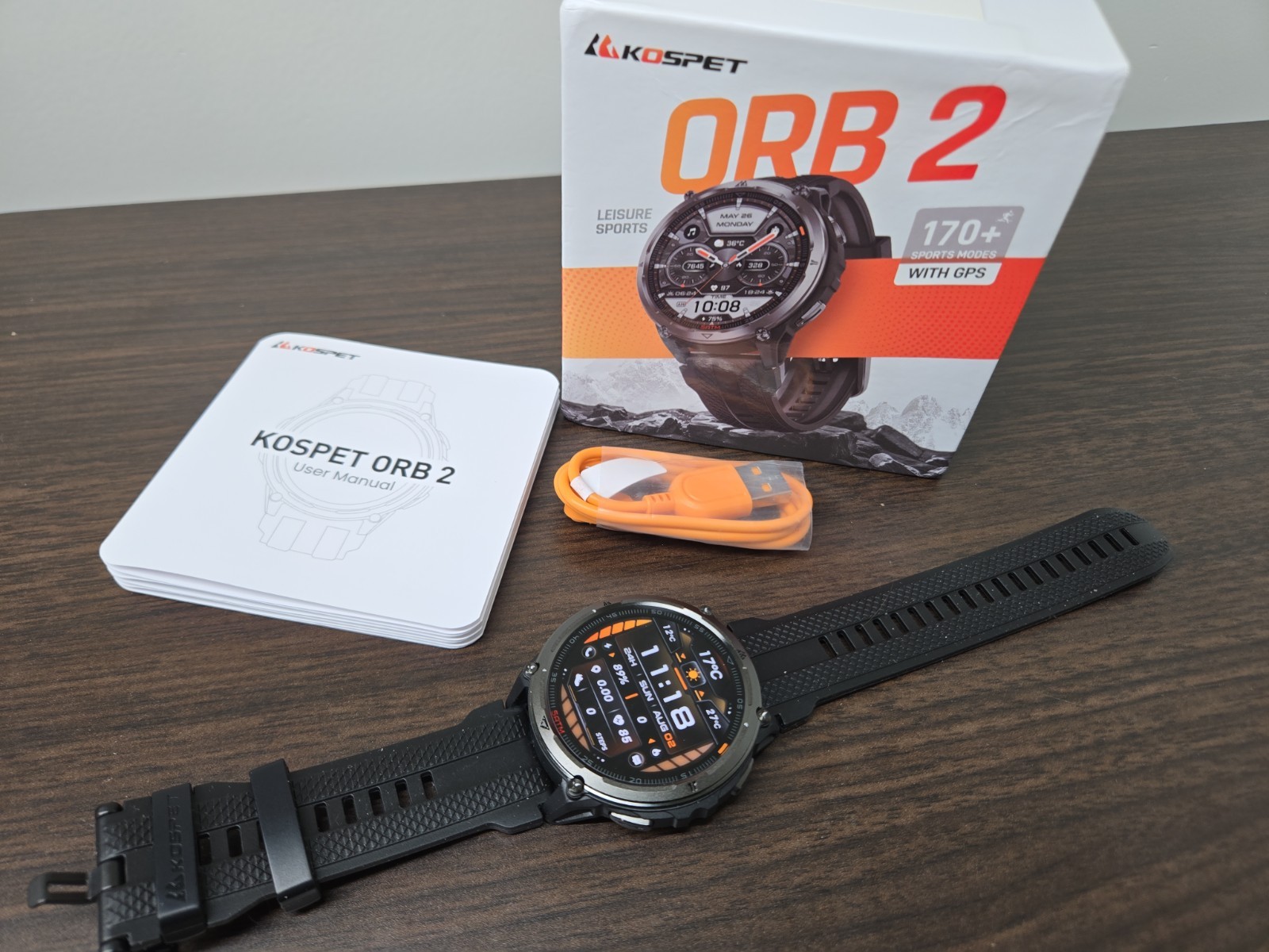 KOSPET ORB 2 Rugged Smart Watch With Dual Band GPS AMOLED