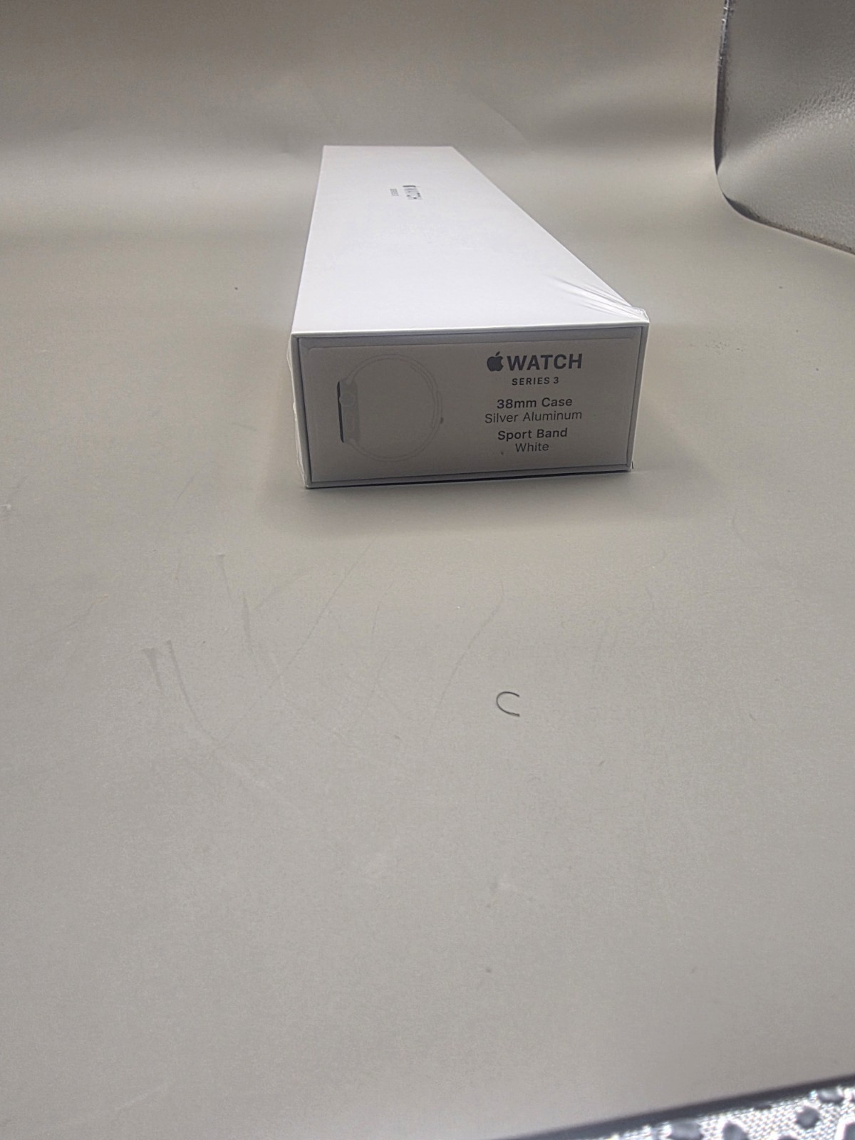 Apple Watch Series 3 38 mm Silver Aluminum Case White Sport Band Smartwatch -…