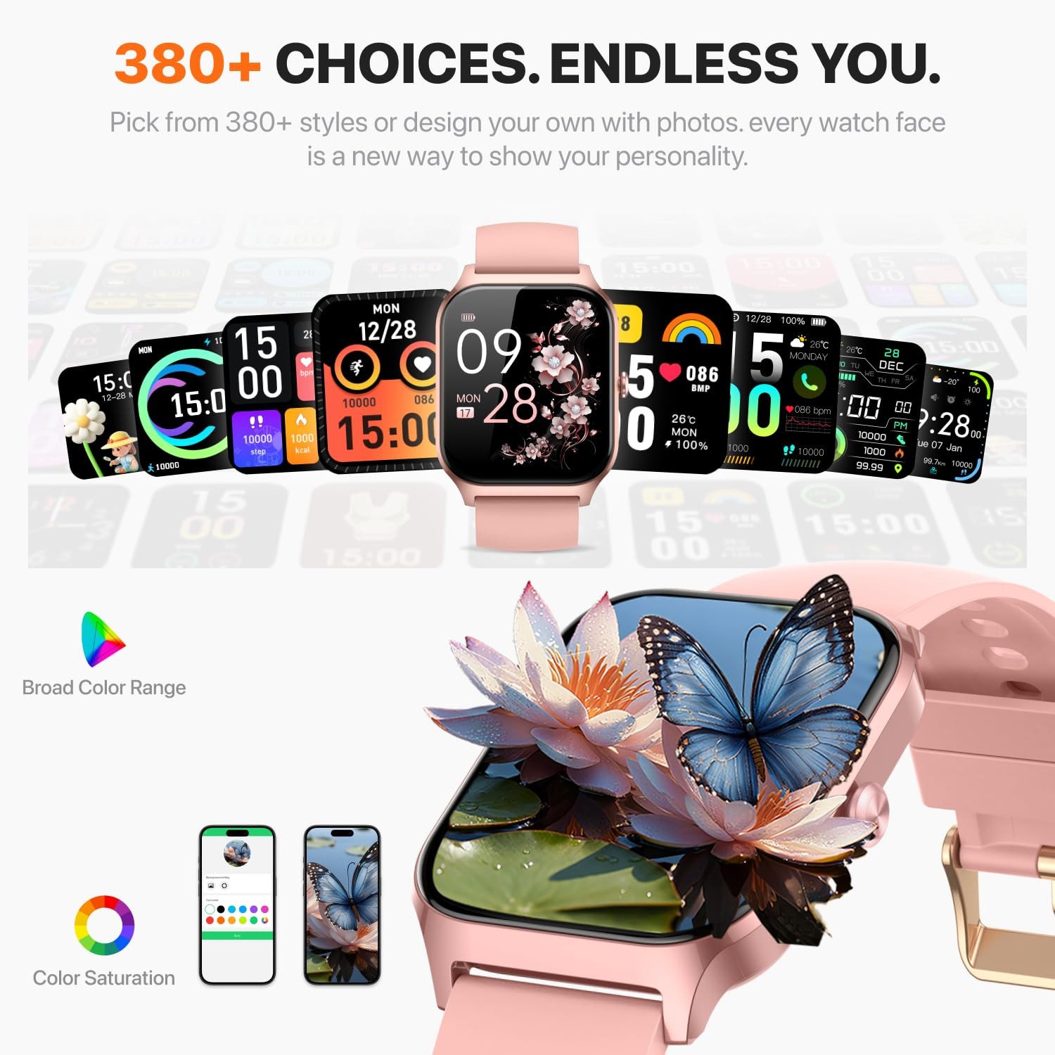 for Men,(Answer/Make ) 1.83” HD Fitness Activity Tracker for Android iPhone …