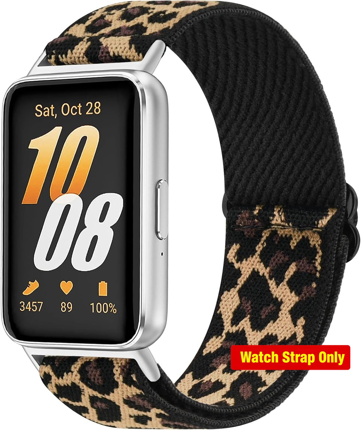Leopard Soft Nylon Replacement Band for Samsung Galaxy Fit 3 SM-R390 Smartwatch