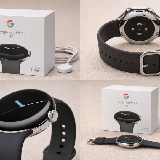 Google Pixel Watch 1st Gen LTE 41mm Polished Silver Charcoal