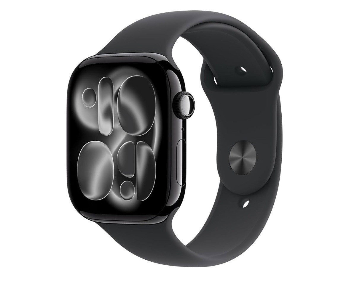 NEW – Apple Watch Series 11 46 mm GPS Black – S/M Black Sport Band.