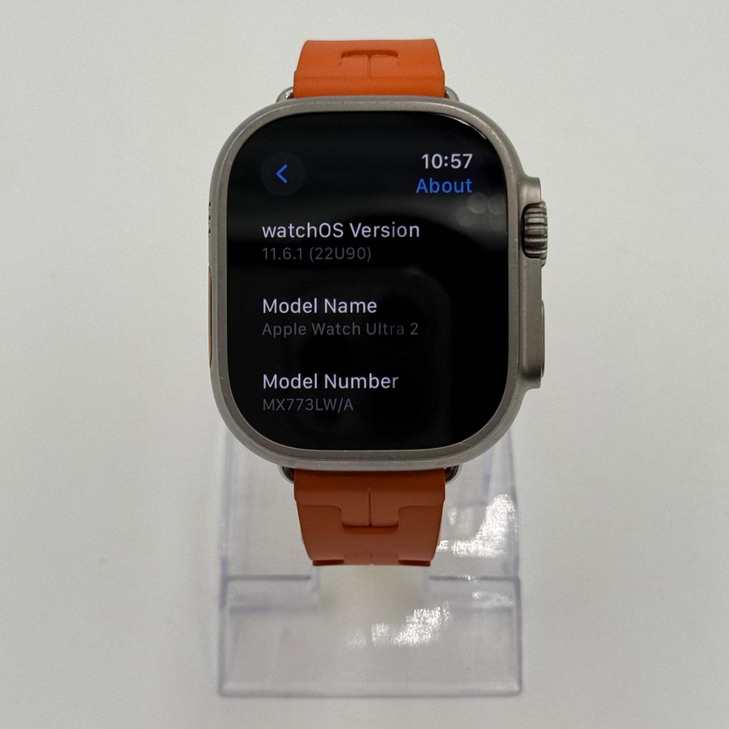 Unlocked Apple Watch Ultra 2 Hermès 49MM Natural Titanium With Orange Kilim Sing