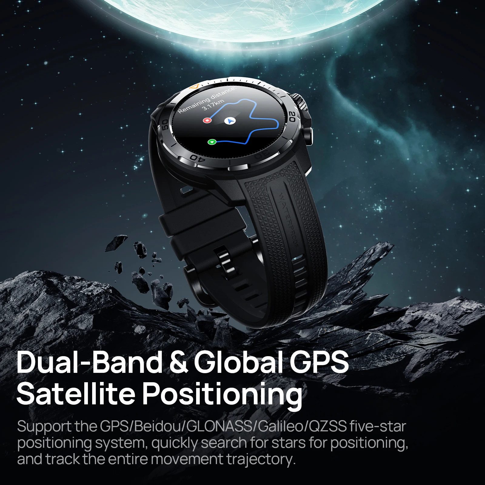 Mibro GS Explorer Rugged Smartwatch Military Grade GPS Compass 10ATM Men