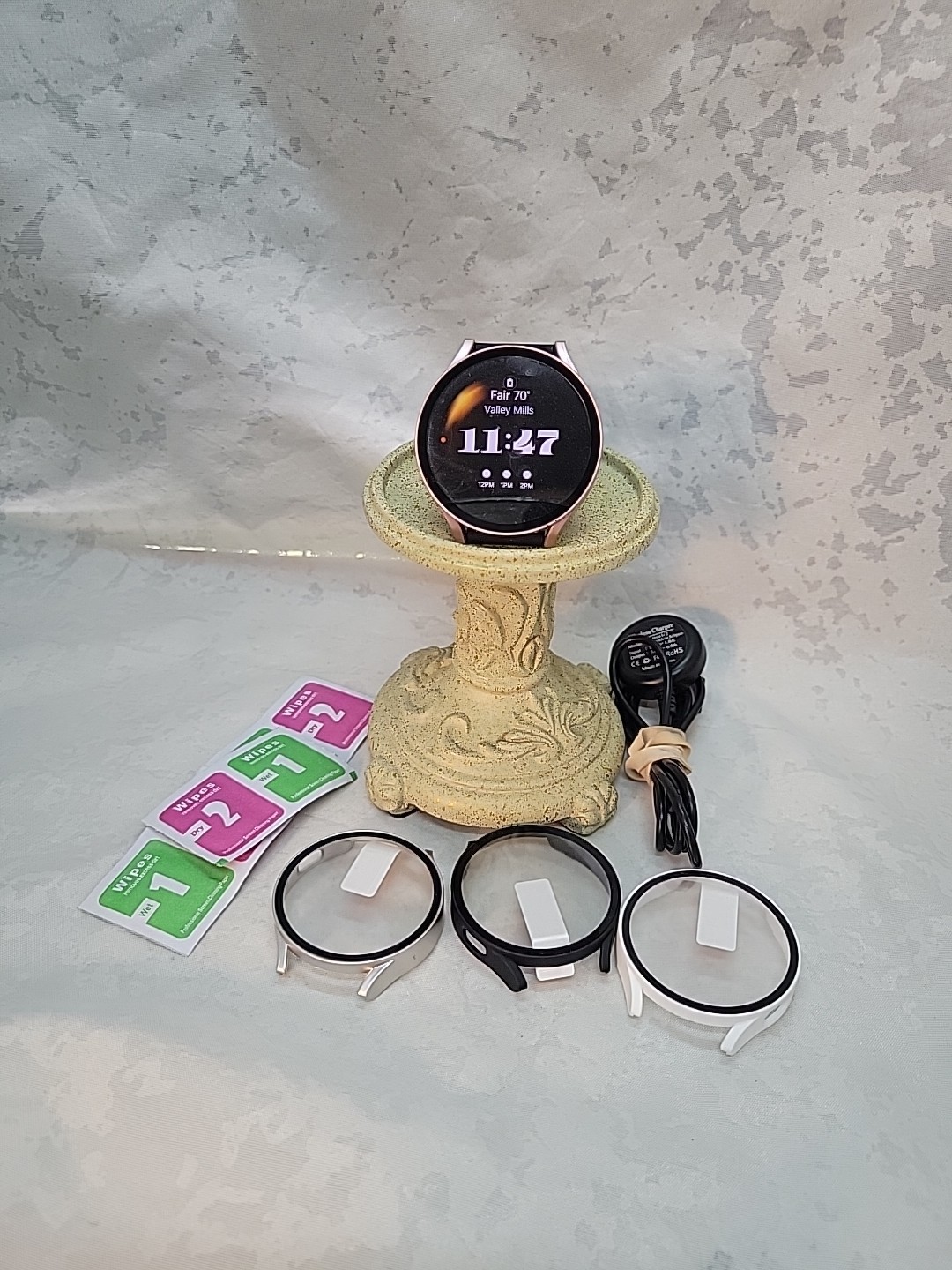 Samsung Galaxy Watch 44mm Rose Gold Accesories Pre-owned +accessories