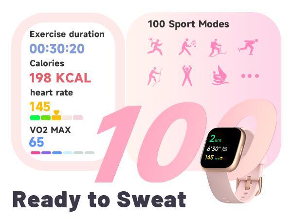 TOOBUR Multifunctional Touch Screen Smartwatch Fitness Tracker