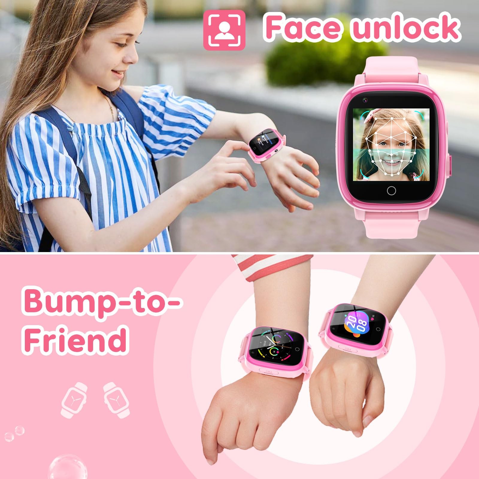 Cjc 4G Smart Watch For Kids Gps Tracker Globally Applicable Texting And Calling
