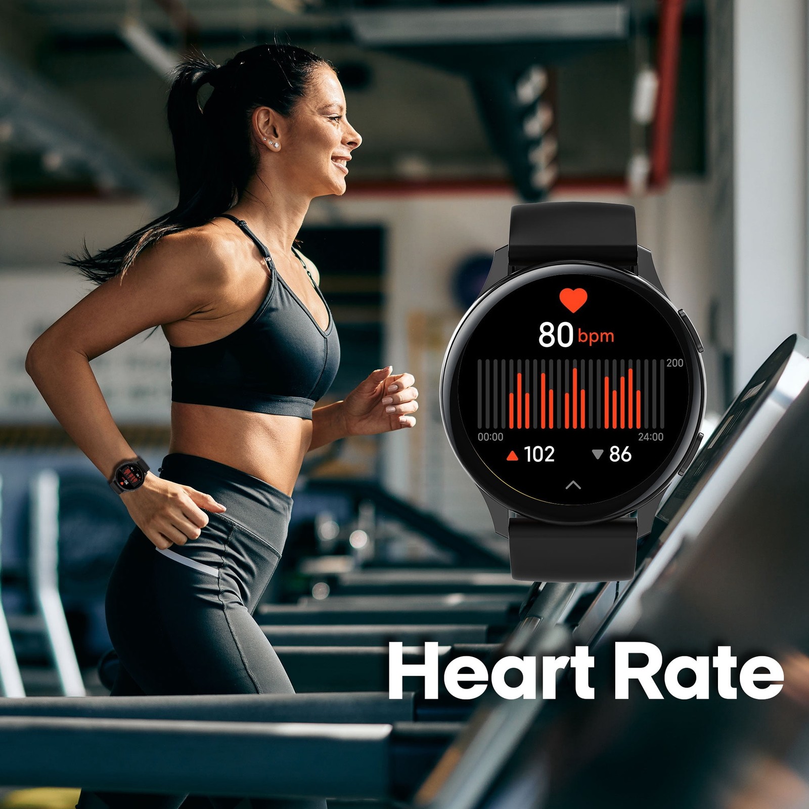 3Plus Callie Smartwatch with 1.43″ AMOLED Display, Call Functionality, Heart Rat