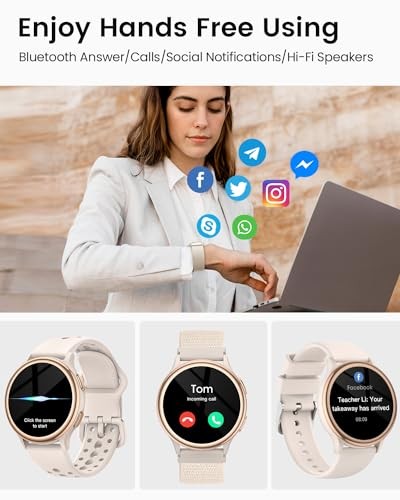 2025 Smart Watches for Women, Waterproof Fitness Tracker – Silver (Model G53)