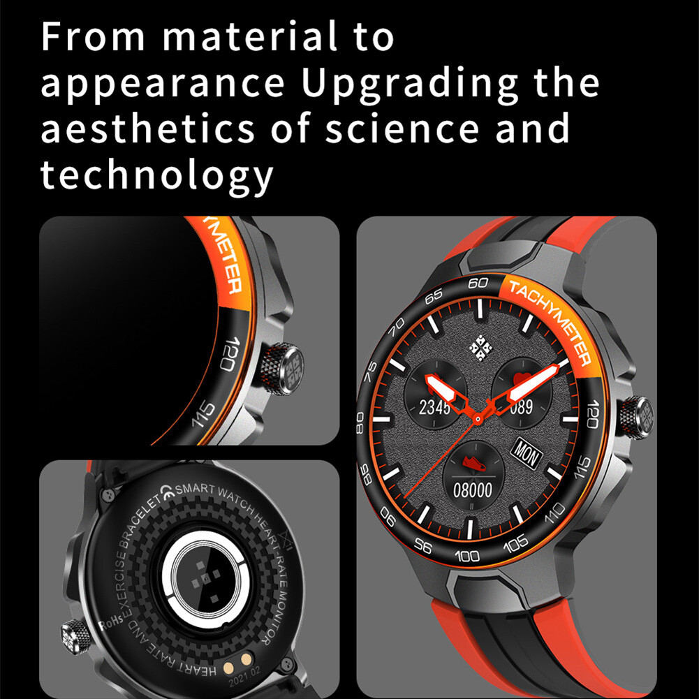 Smartwatch Outdoor Bluetooth Watch Sport Running Fitness Tracker IP68 Waterproof