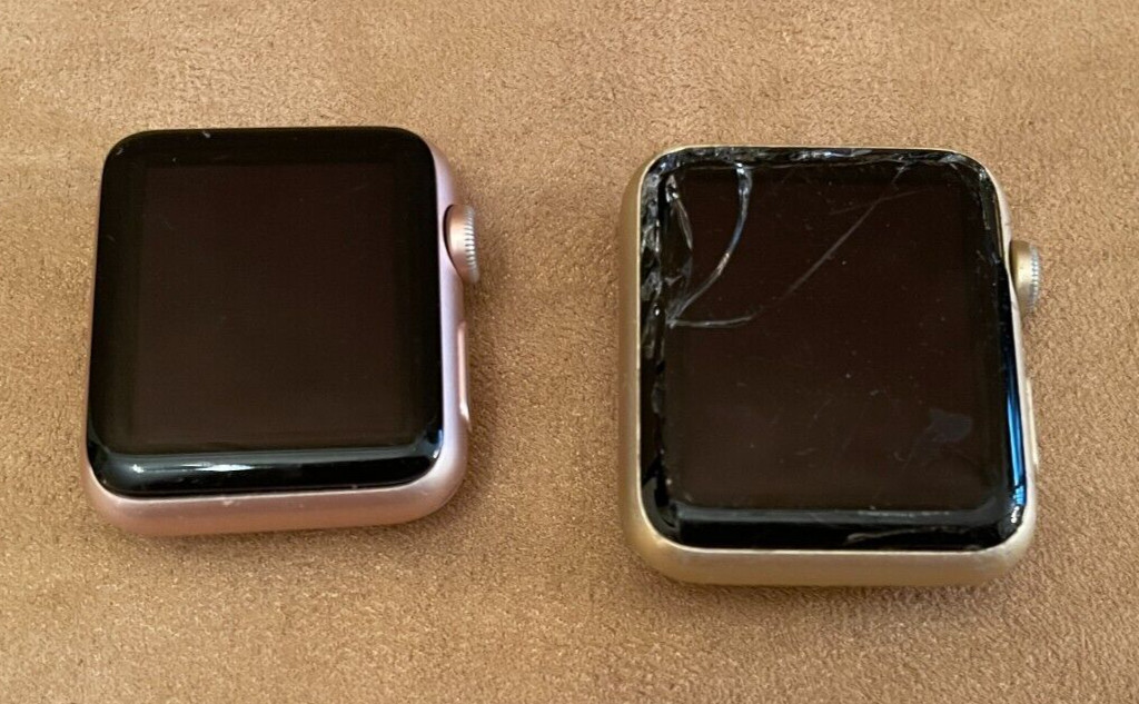 Apple Watch Series 1 for Parts or repair gold rose 42 MM 32 MM lot pair 2