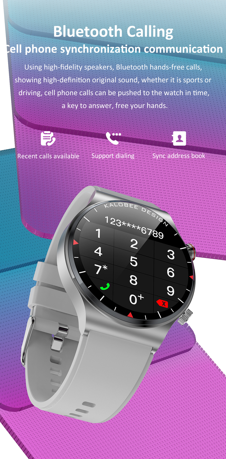 Smart Watch Sports Bluetooth Sleep Monitoring IP67 Waterproof for Android ios