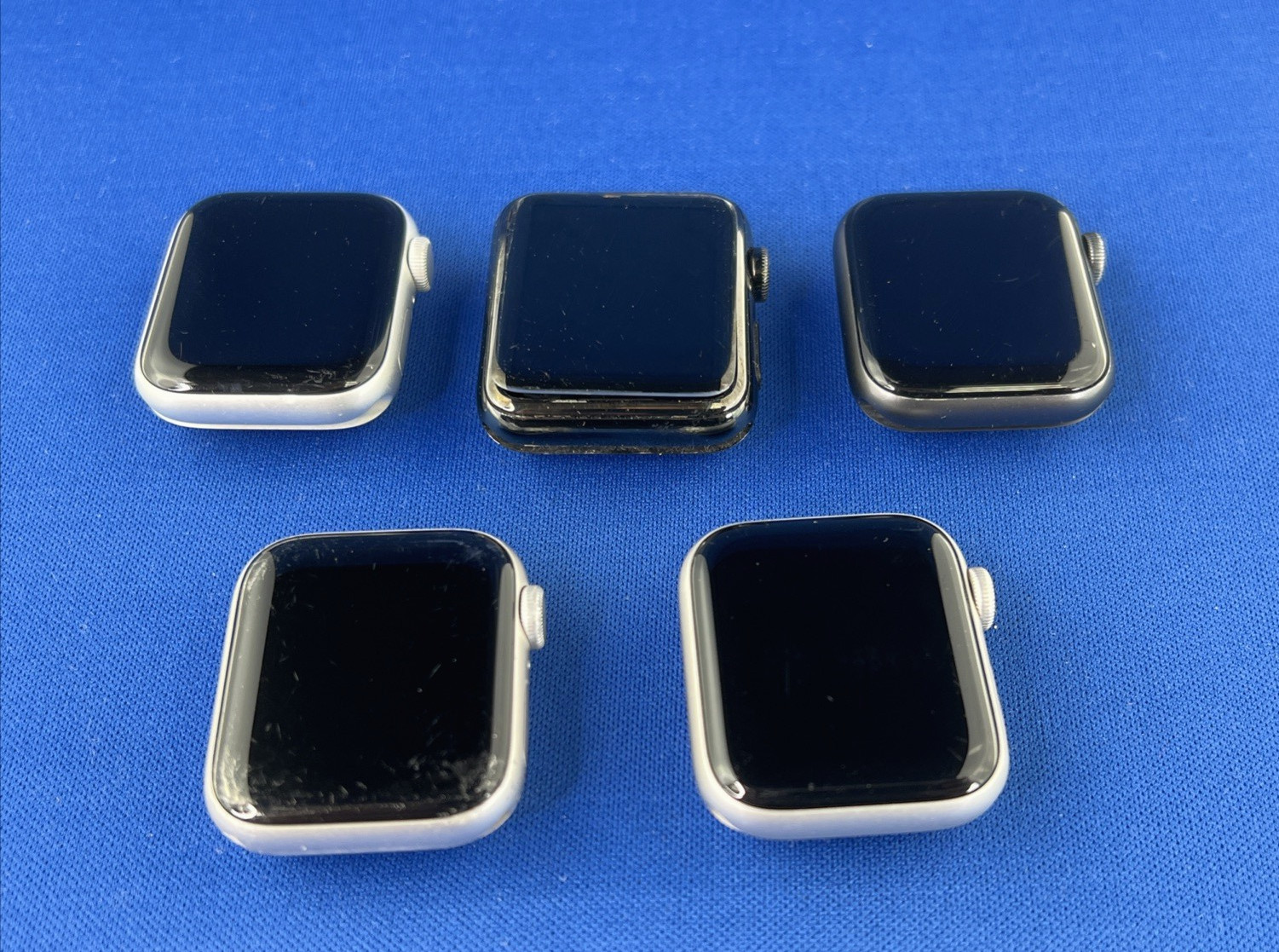 LOT 5x Apple Watch GPS Locked Parts 3x SE 40mm Nike S5 40mm S2 42mm FOR PARTS