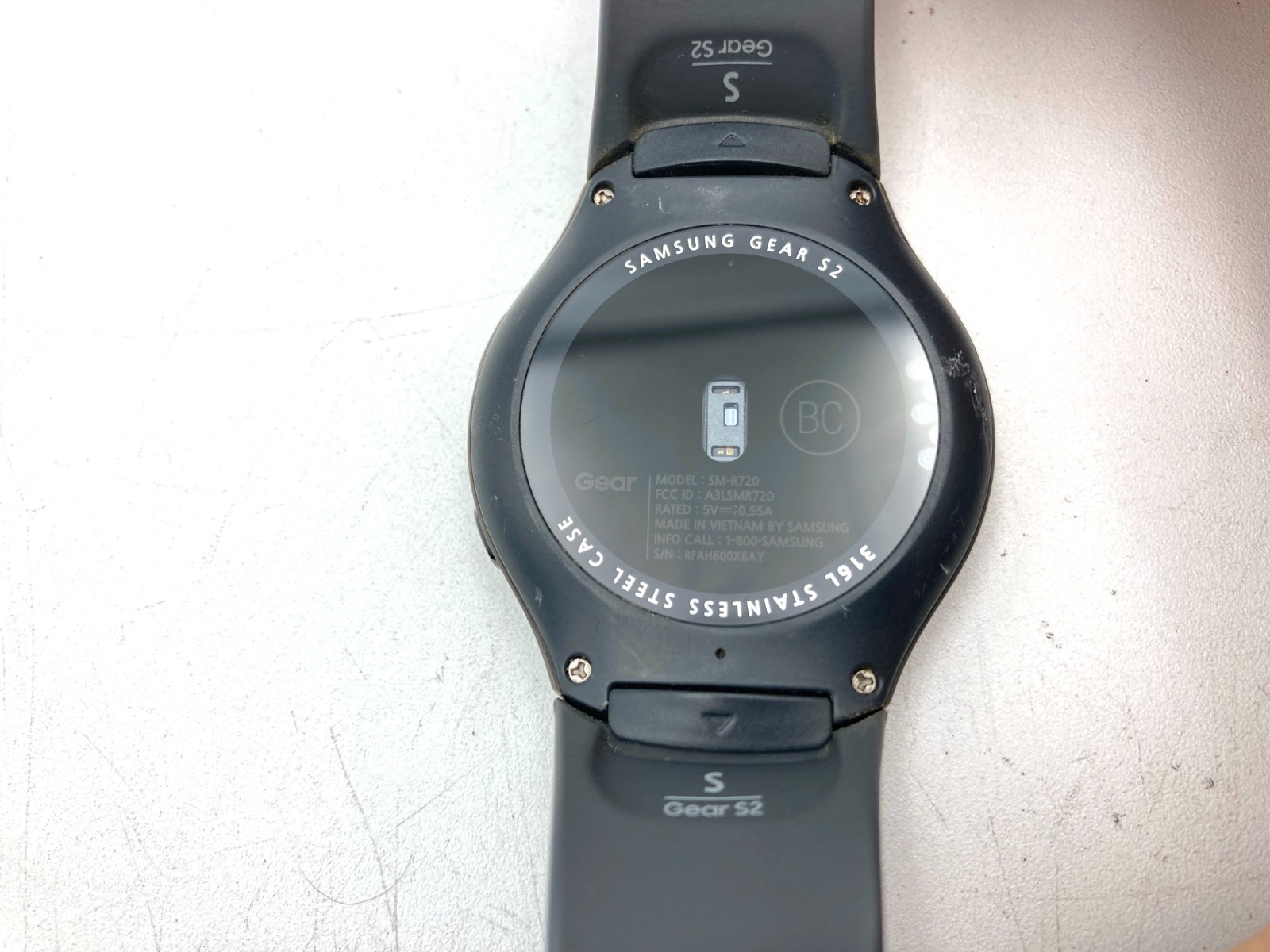 Samsung Gear S2 316L Stainless Steel Case Smart Watch Untested