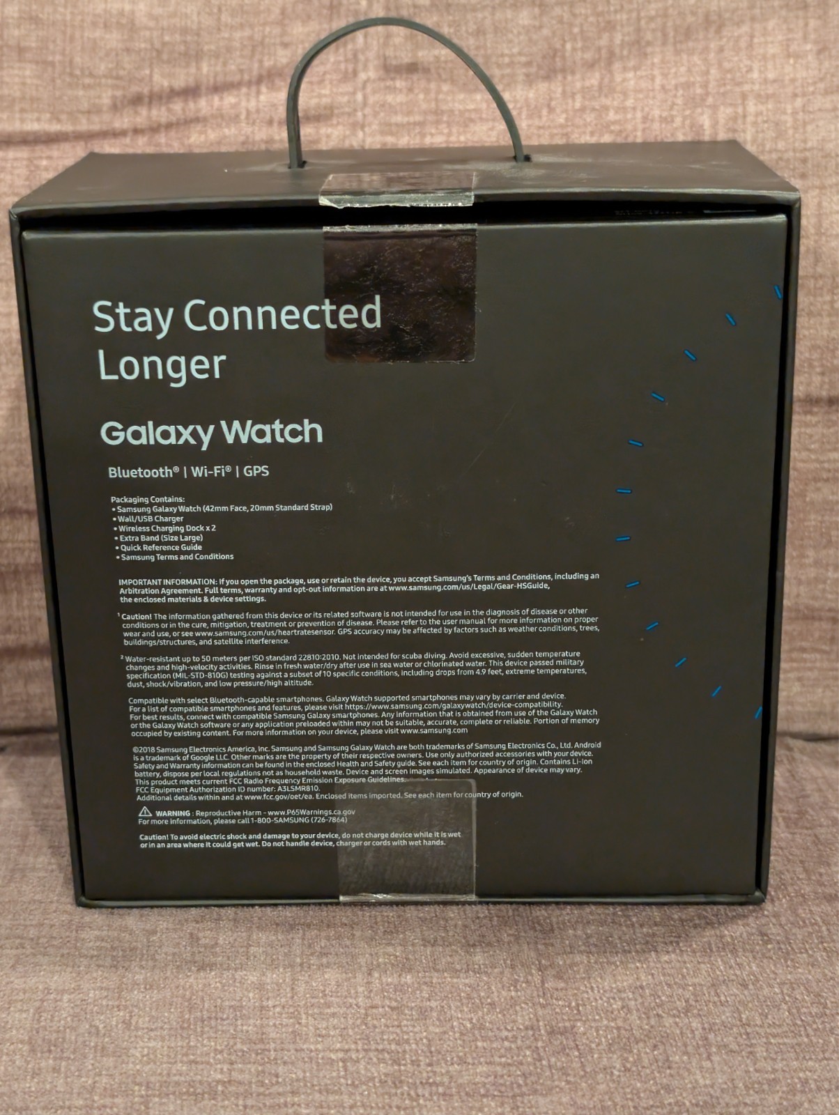 Samsung Galaxy SM-R810 Smartwatch 42mm Stainless Steel – Rose Gold + Extras!
