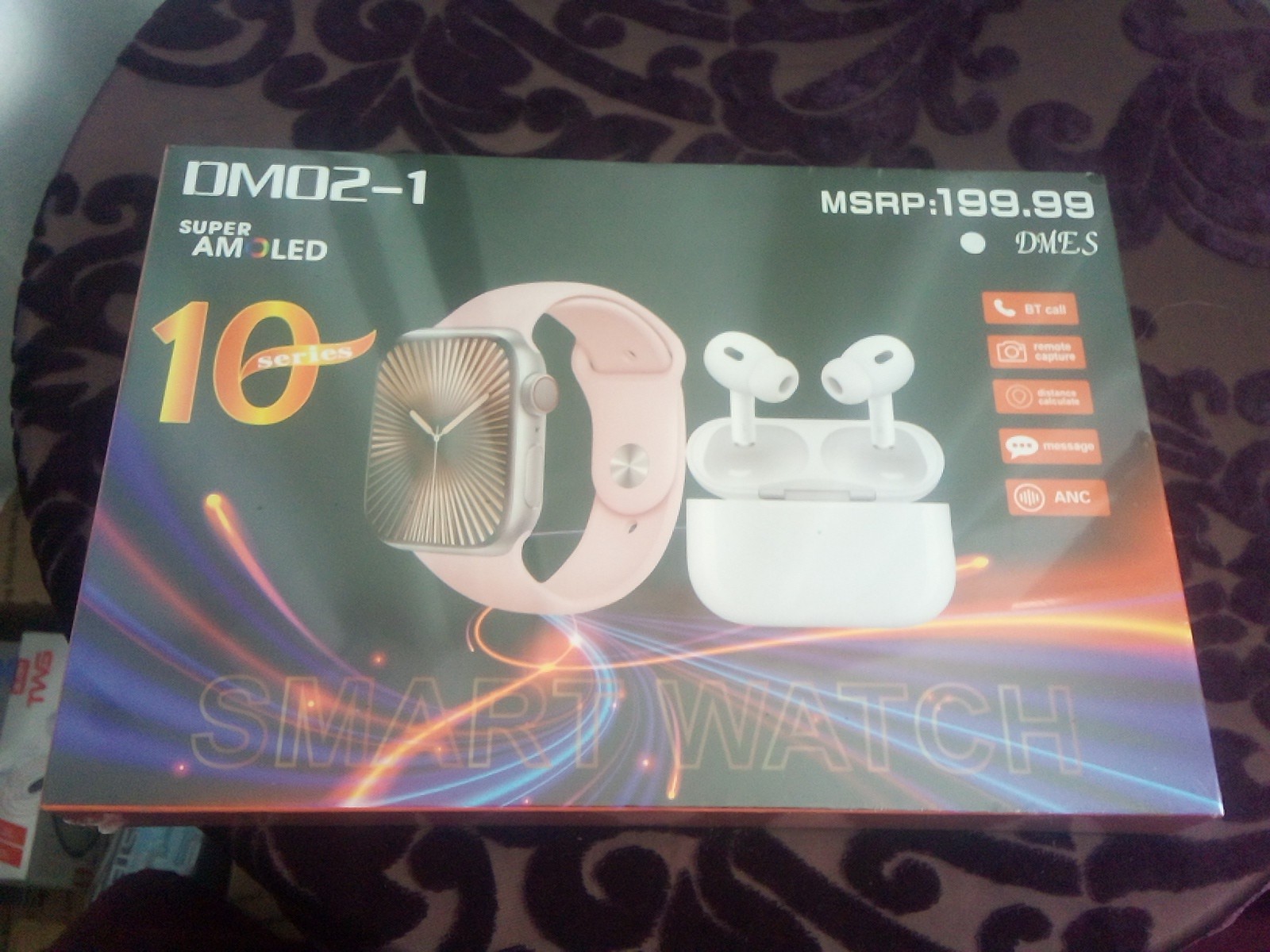 Smartwatch with earbuds -BT calling- 8 Bands