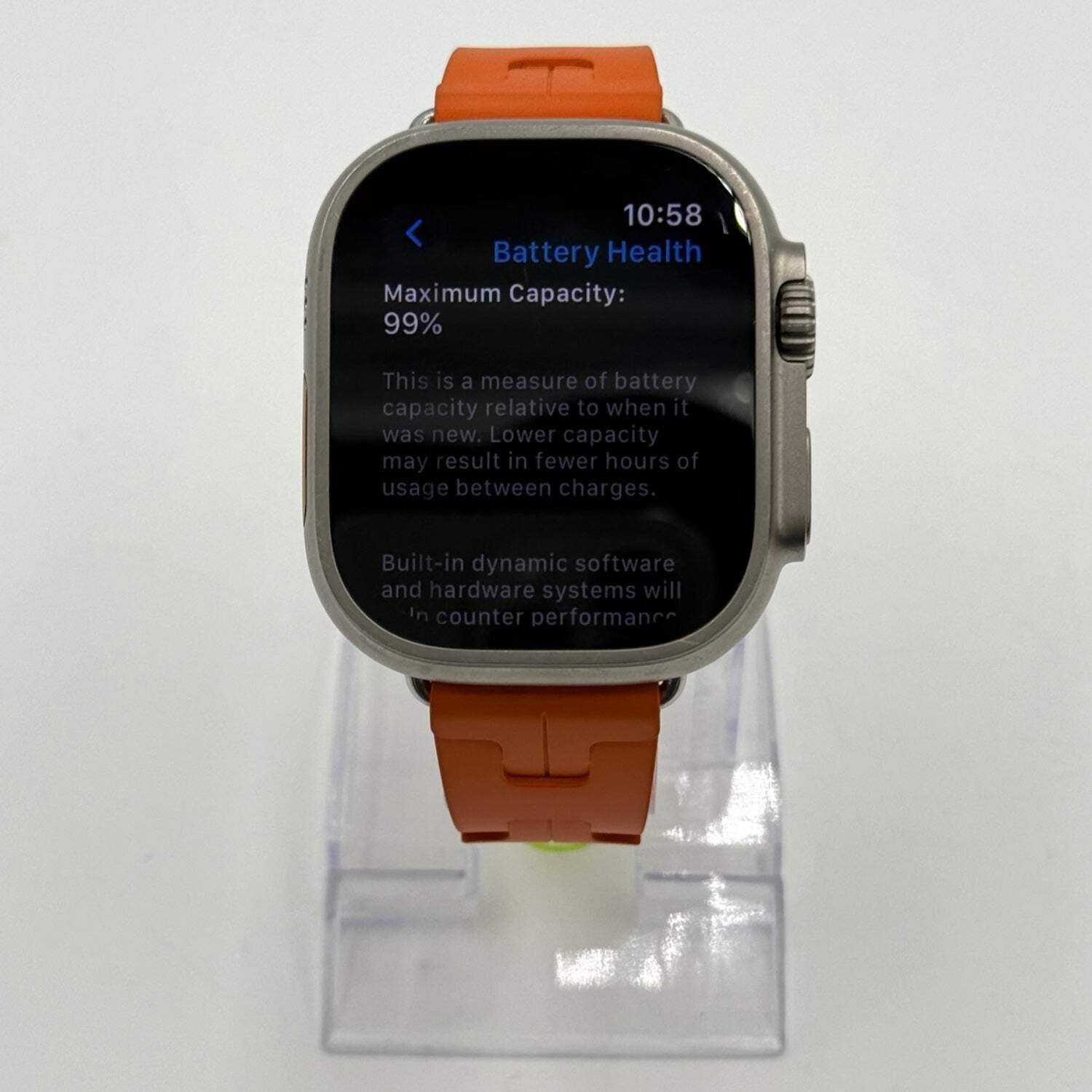 Unlocked Apple Watch Ultra 2 Hermès 49MM Natural Titanium With Orange Kilim Sing