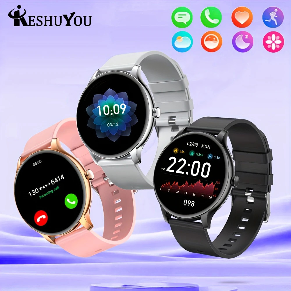 LAXASFIT Smart Watch Heart Rate Sleep Monitor Bluetooth Call for Android iOS