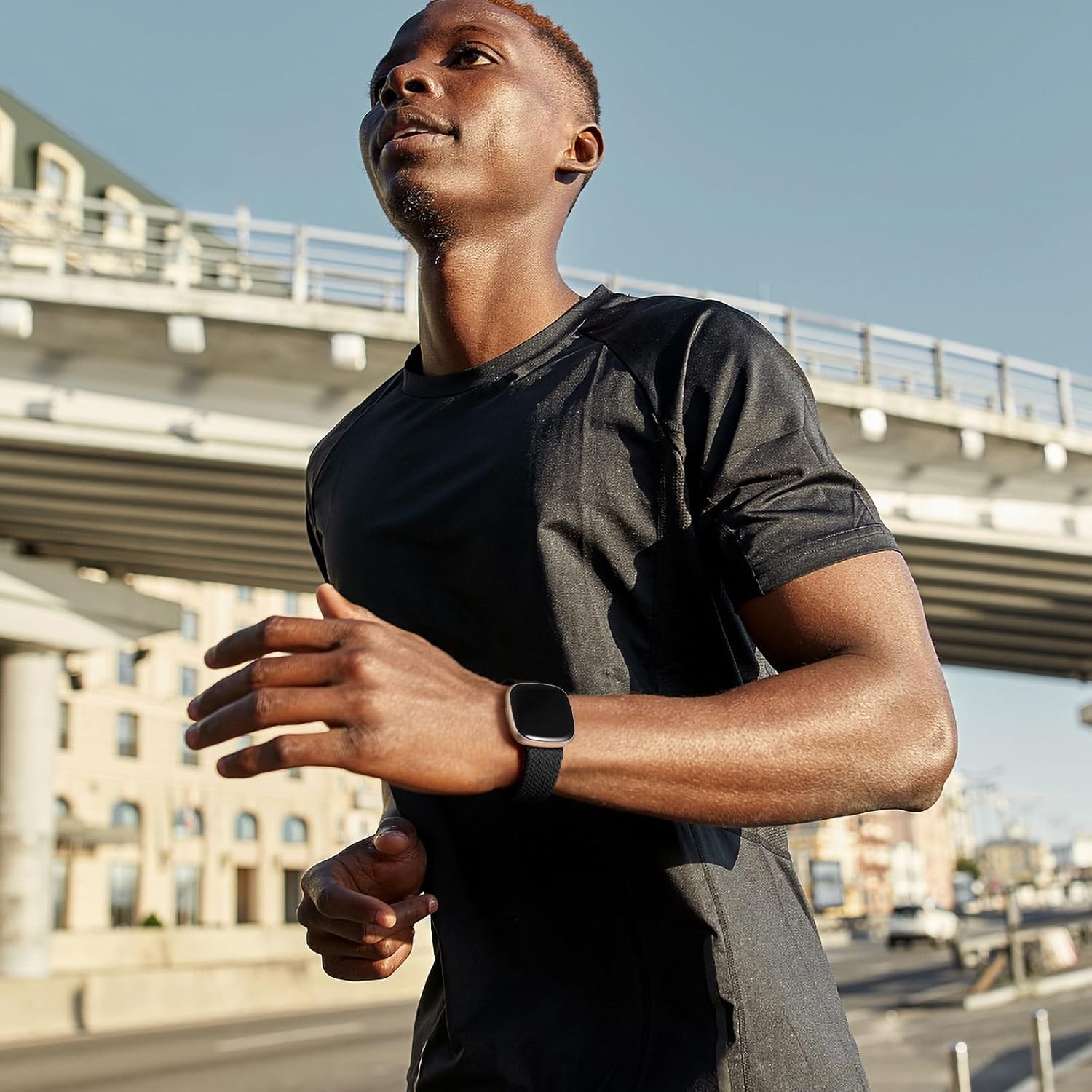 Braided Stretchy Strap Compatible with Fitbit Sense 2 and Versa 3/4