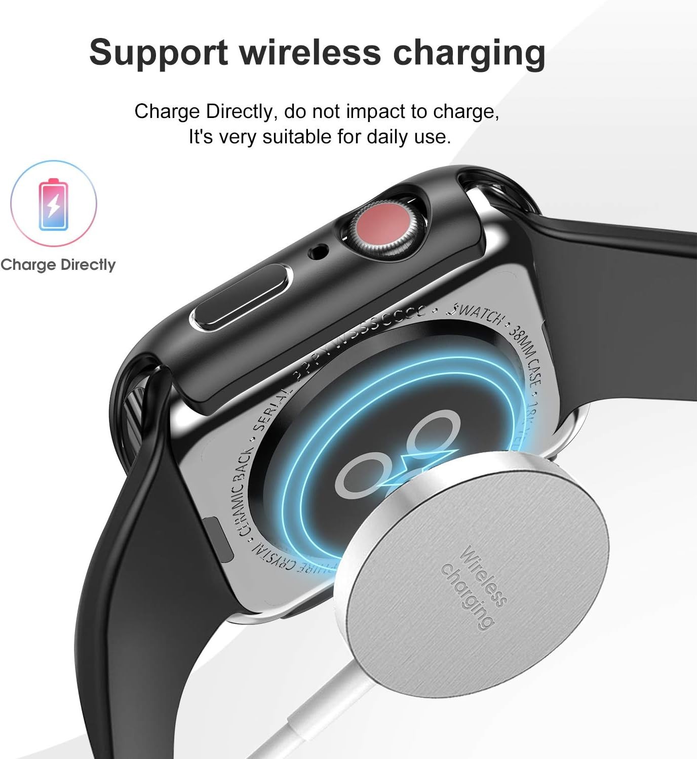 6 Pack Hard Tempered Glass Case for Apple Watch Series 11 42mm Shockproof Bumper