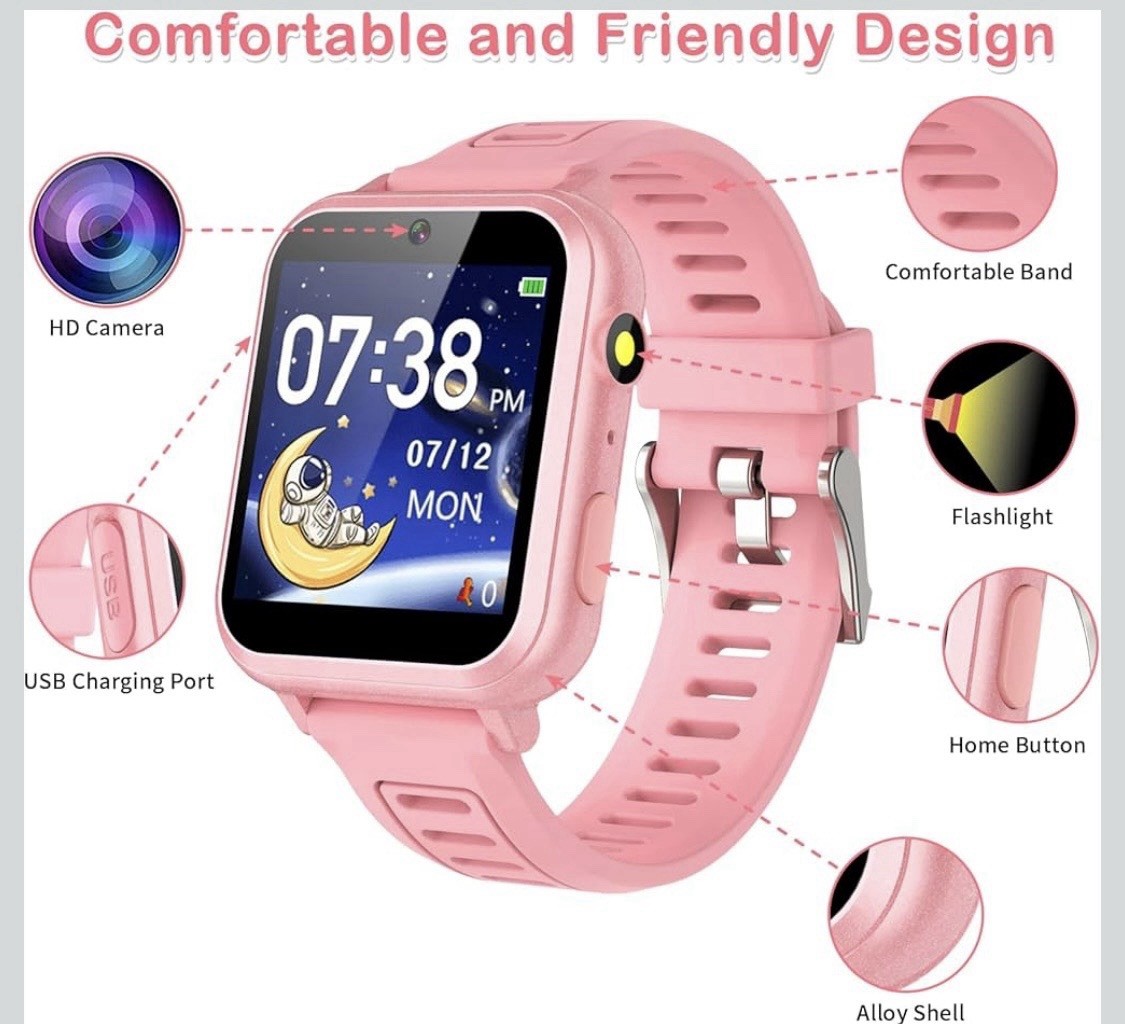 Smart Watch for Kids, Kids Watch Toys with 24 Games Camera Video Recorder Music
