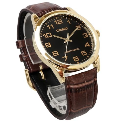Casio Analog Quartz Men’s Watch MTP-V001GL-1B Gold and Black Overseas Model