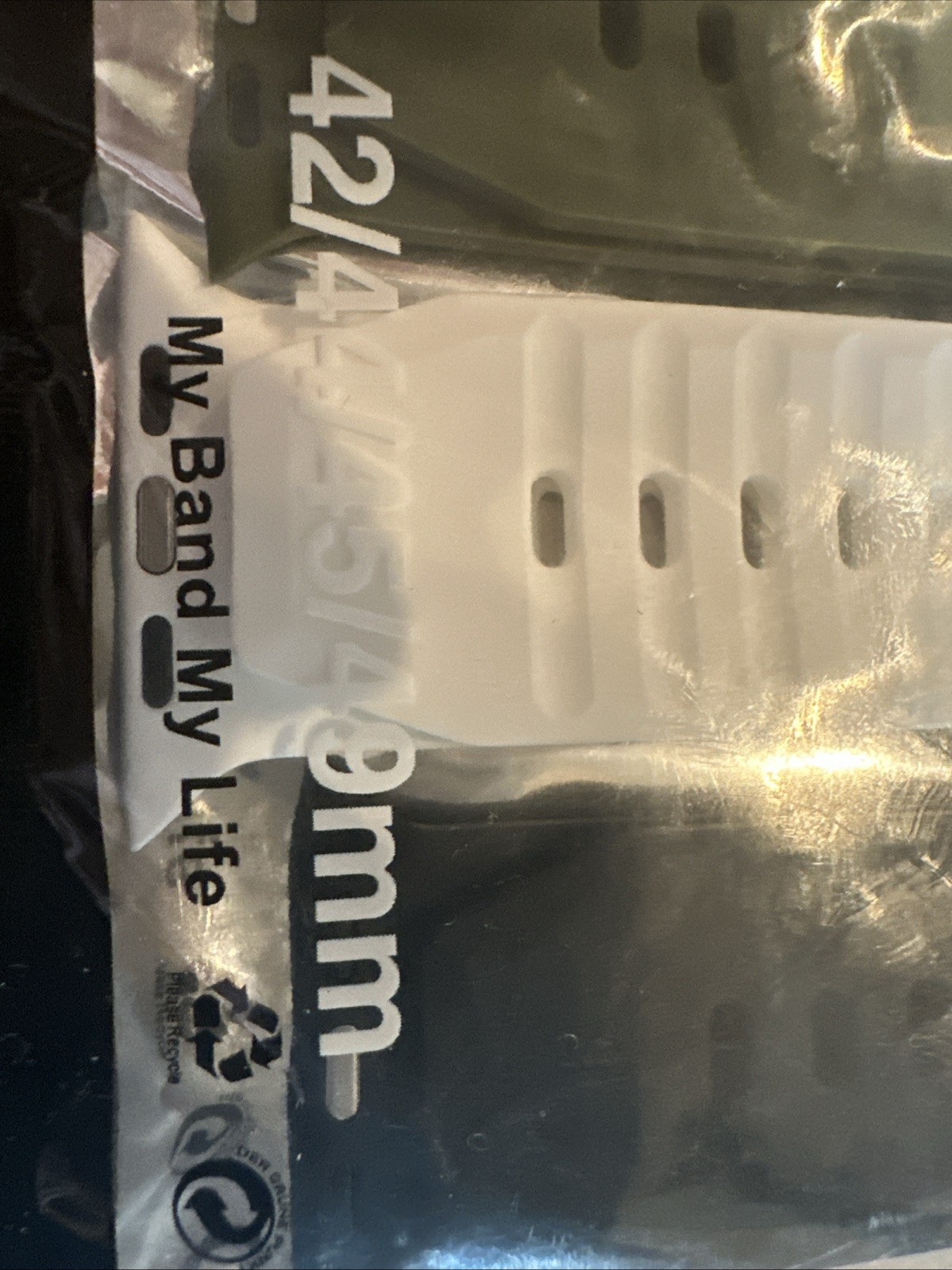 (2) Packs Of Sport Apple Watch Band Pack, Black/white/Green, 42/44/45/49MM