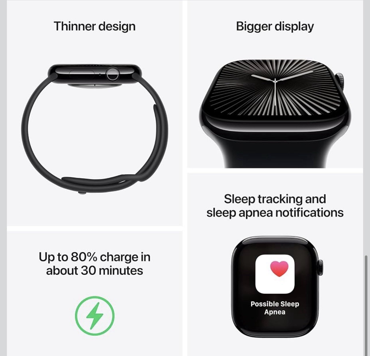 Apple Watch Series 10 GPS 46mm Aluminum Case with Denim Sport Band M/L Silver