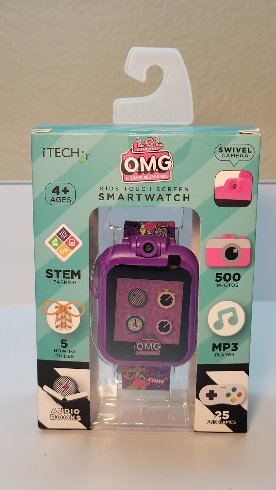LOL Surprise OMG iTech jr. Kids Touch Screen SmartWatch MP3 Camera