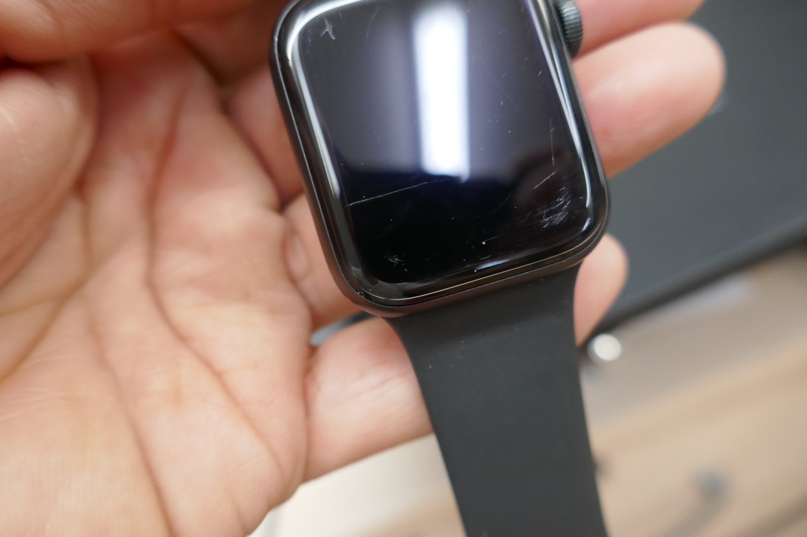 Apple Watch Series 6 Space Gray Aluminum Case with Black Sport Band