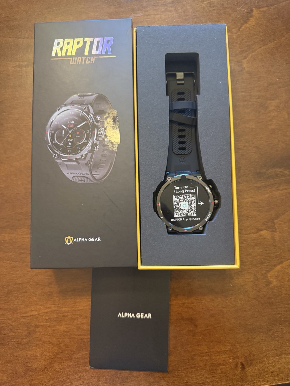AlphaGear Raptor Smartwatch Compatible with iPhone Android, Rugged