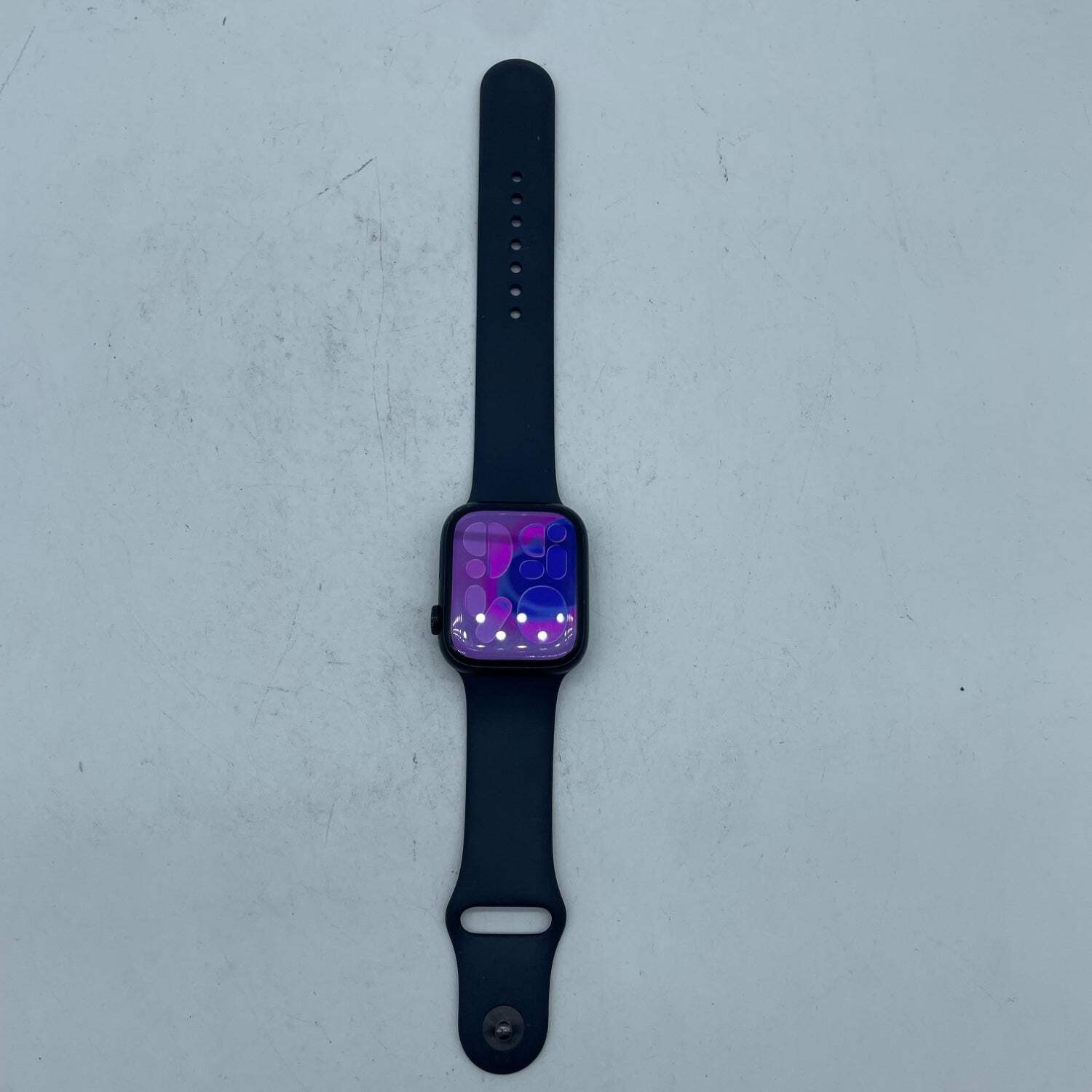 Unlocked Apple Watch Series 8 45MM Black Aluminum Black Sport Band MNVELL/A