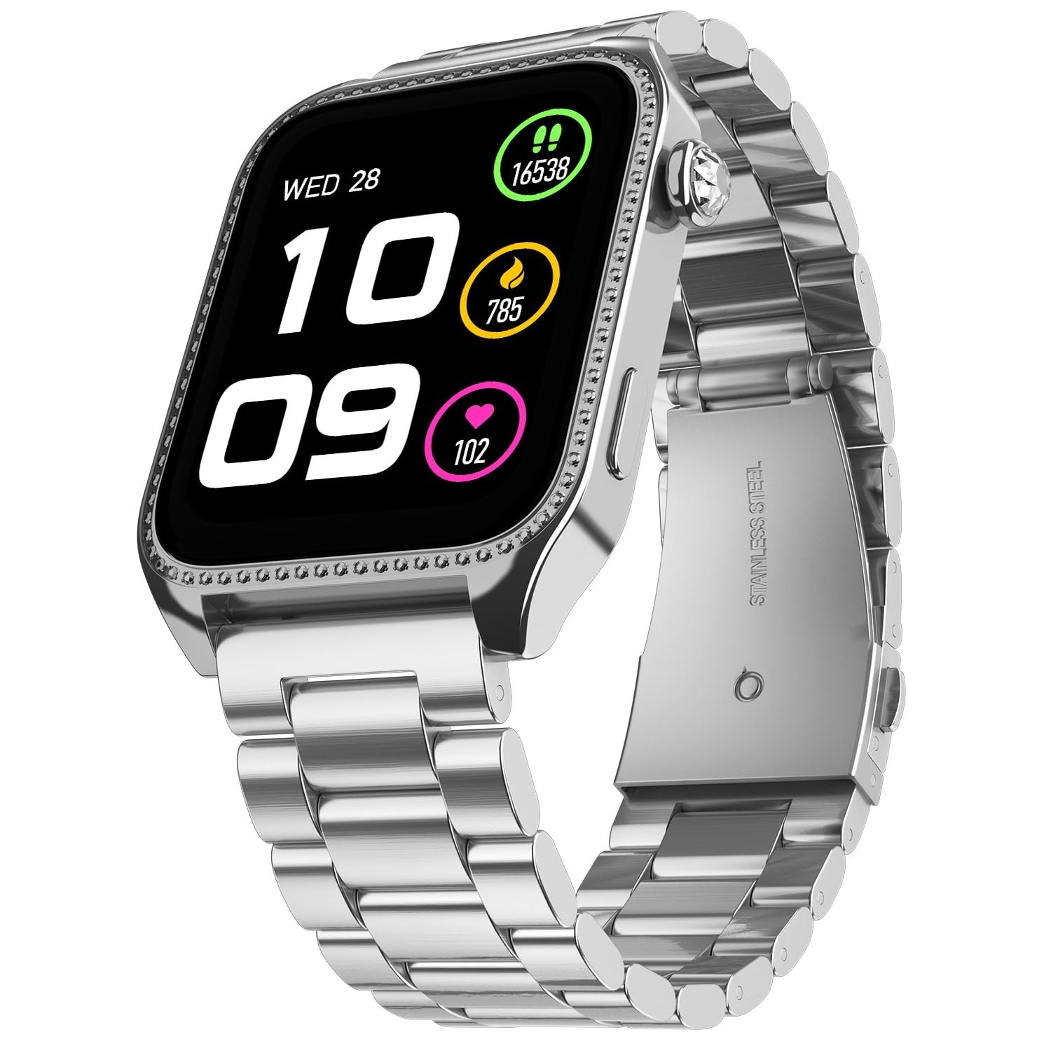 Fire-Boltt Xelor Stainless Steel Smart Watch. 1.78″ AMOLED | Bluetooth Calling