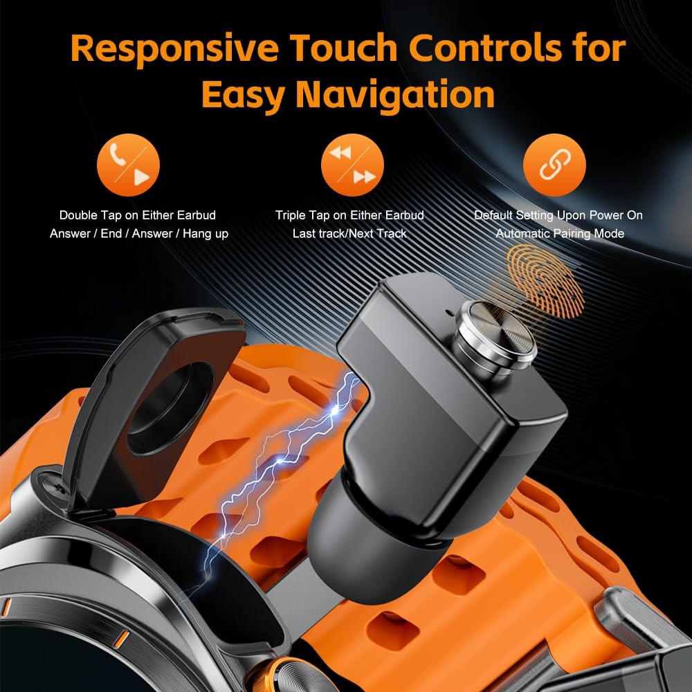 Fanchengzi Smartwatch Earbudsanswermake Calls Ip67 Water Resistant Watch2
