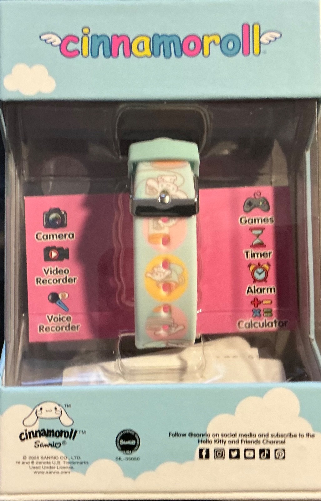 Sanrio Cinnamoroll Kids Smartwatch – Interactive Touchscreen NIB