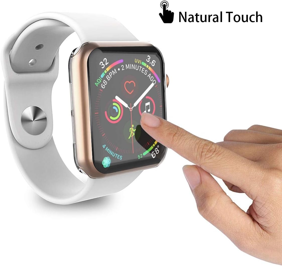 Transparent 2-Pack TPU Case for 44mm Apple Watch SE 3 (2025) / Series 6 / 5