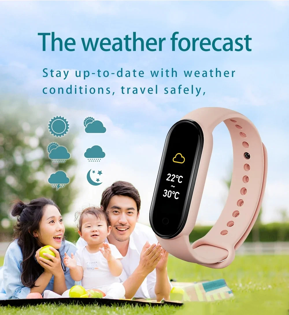 10pcs/lot ups free ship M7 Smart Band Watch Silicone Heart Rate Smart Band