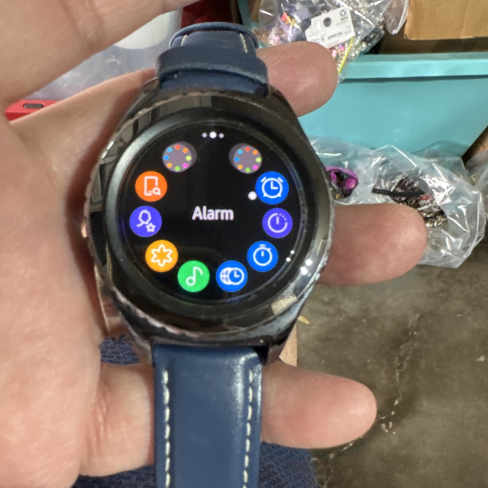 Samsung Gear S2 Classic Stainless Steel Case Black Modern Buckle Smart Watch…