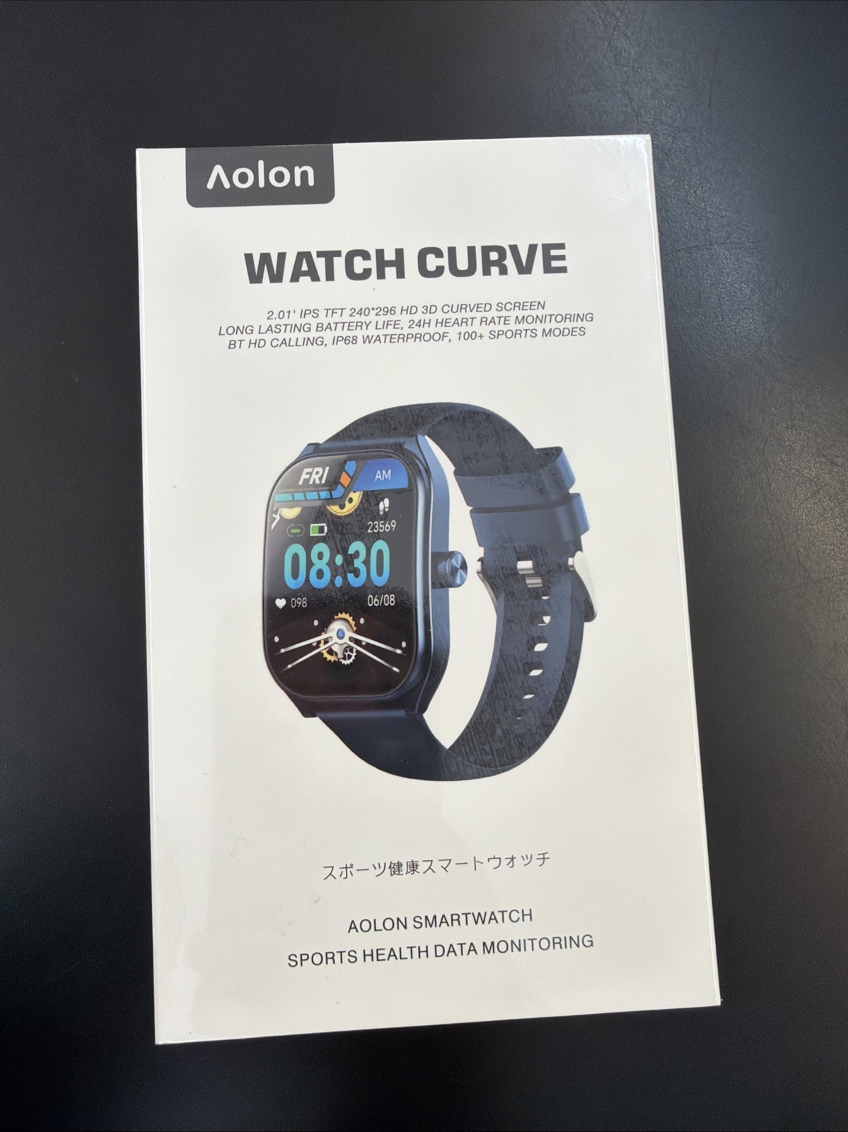 AOLON Curve Smart Watch 2.01” HD Screen IP68 Waterproof Fitness Tracker
