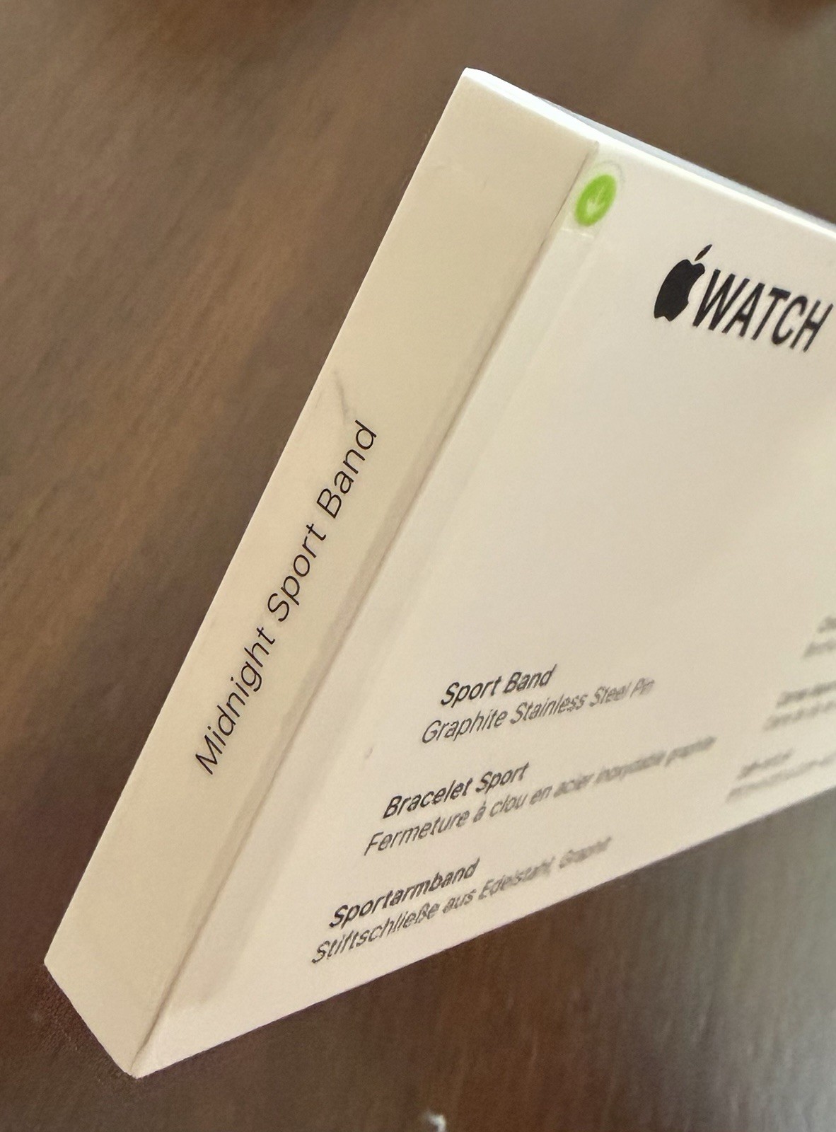 Apple Watch Series 7 GPS 45mm Midnight Aluminum Sport Band MKN53LL/A New READ