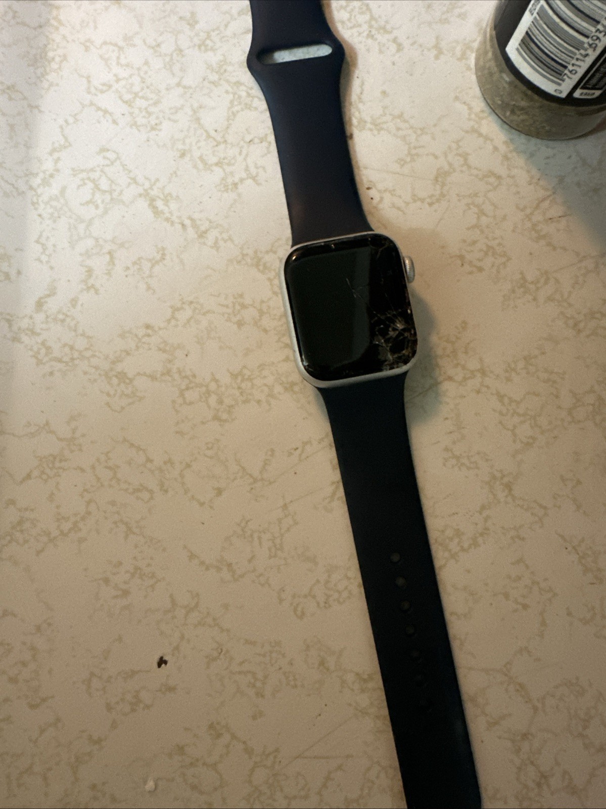 Apple Watch SE (2nd Gen.) 40mm Silver Aluminum Case Storm Blue Sport Band –