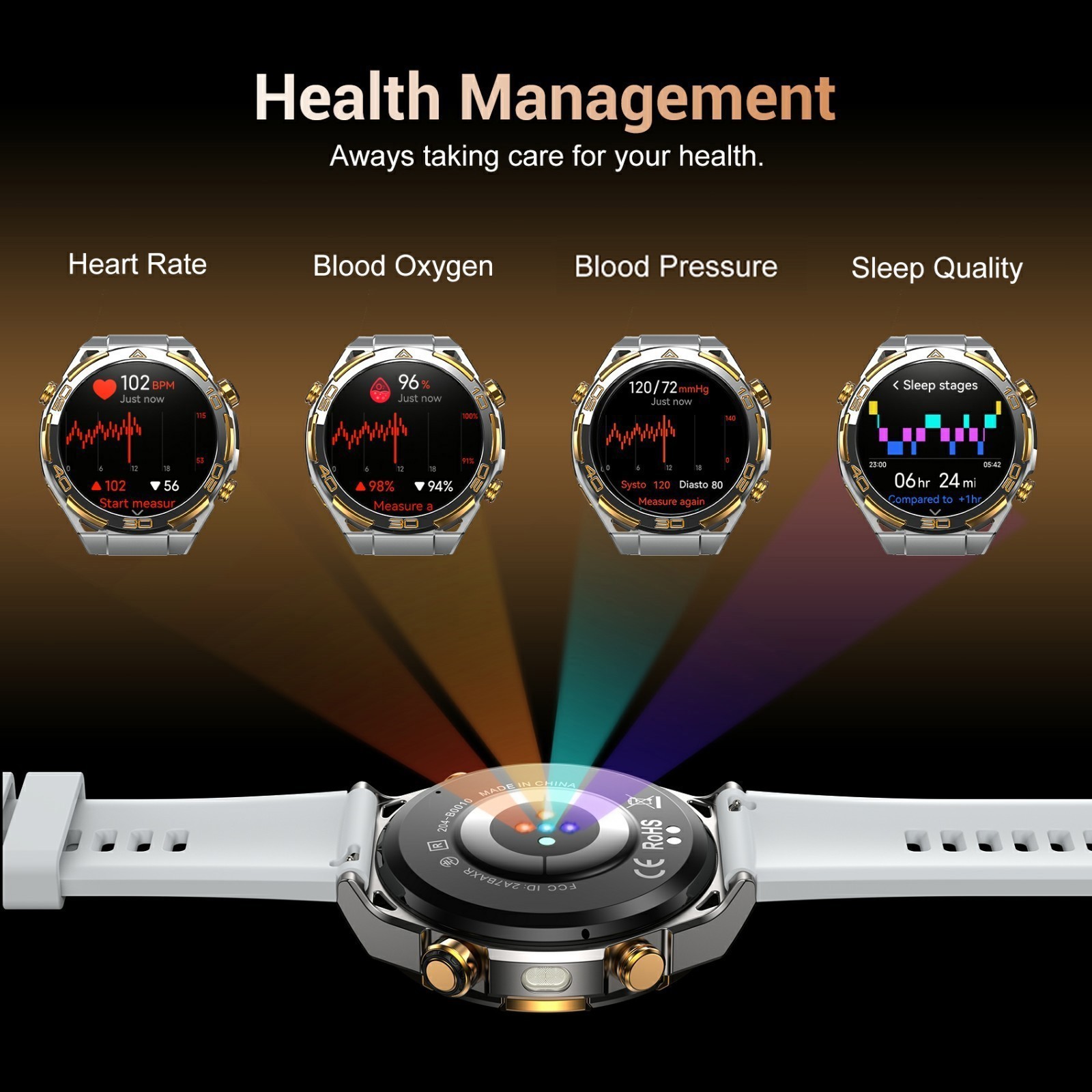 AI Smart Watch Smartwatch For Men Amoled 1.91″ HD Screen Built in Compass GPS