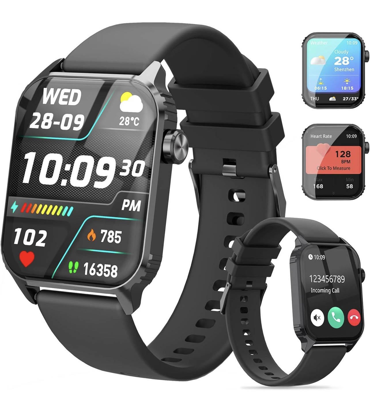 Smart Watches for Women Men, 1.83″ HD Smartwatch with 120 Sports Modes, Heart…