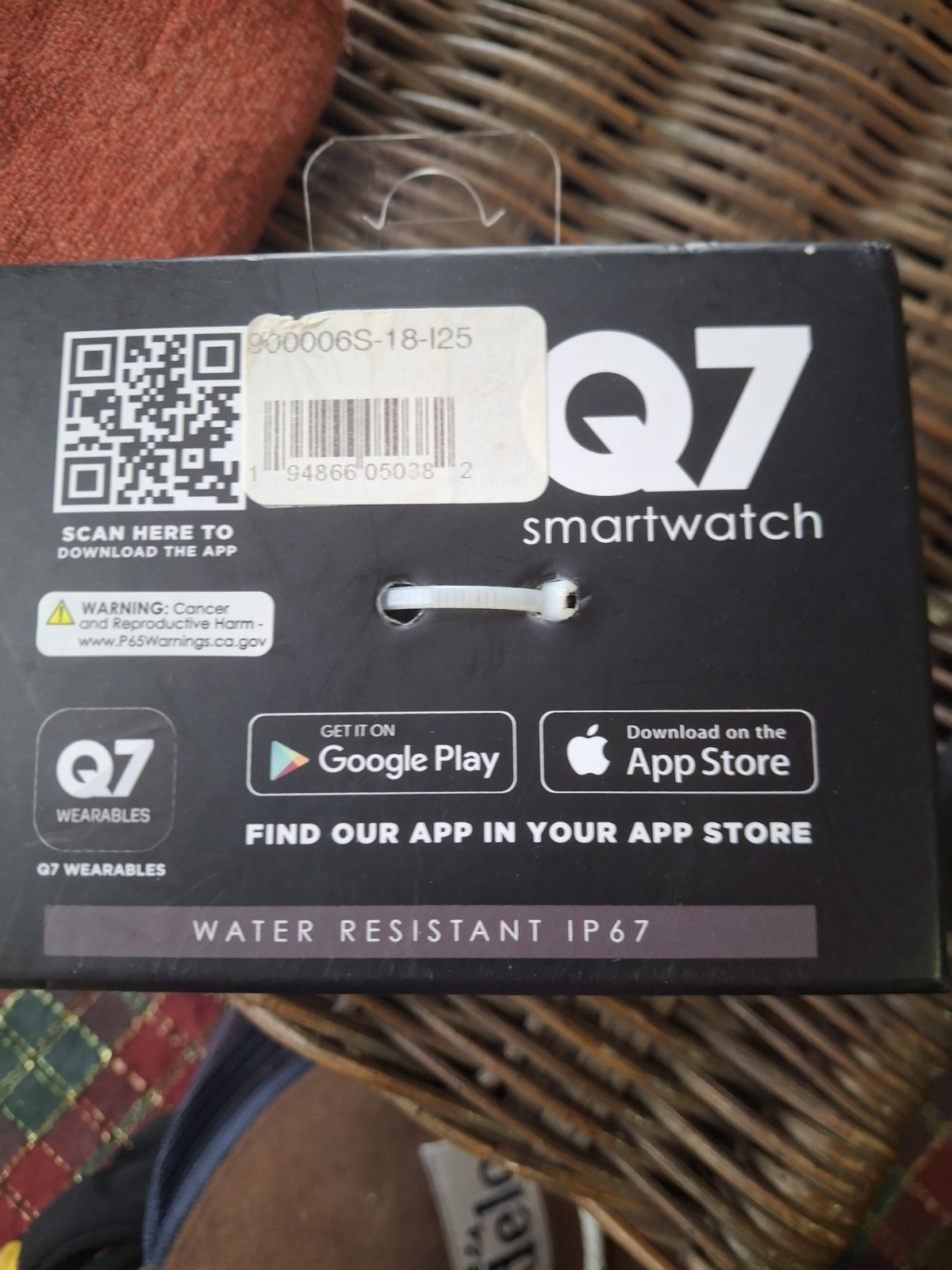 Q7 Smartwatch Gray With Extra Green Band Works W/ Samsung, Apple, Select LG….